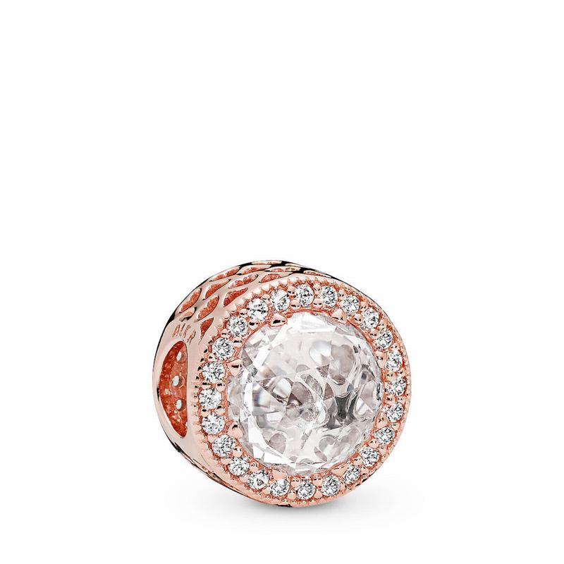 Pandora Rose™ Radiant Hearts Charm - Pandora Rose/Cubic Zirconia - Canada | JE8652IV